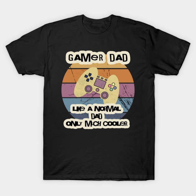 I'm a Gamer Dad Funny Gifts for Gamers Fathers Day Mens Gaming T-Shirt by Abderrahmaneelh